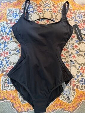TA3 Pammy One Piece Swimsuit Black XS Regular Long NWT